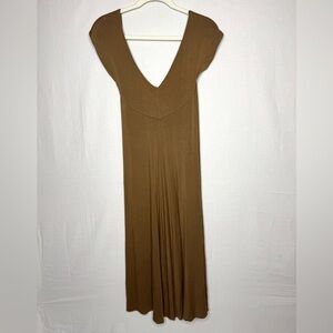 Women’s Ralph Lauren Black Label Brown Dress Jersey Lagom Quiet Luxury Medium